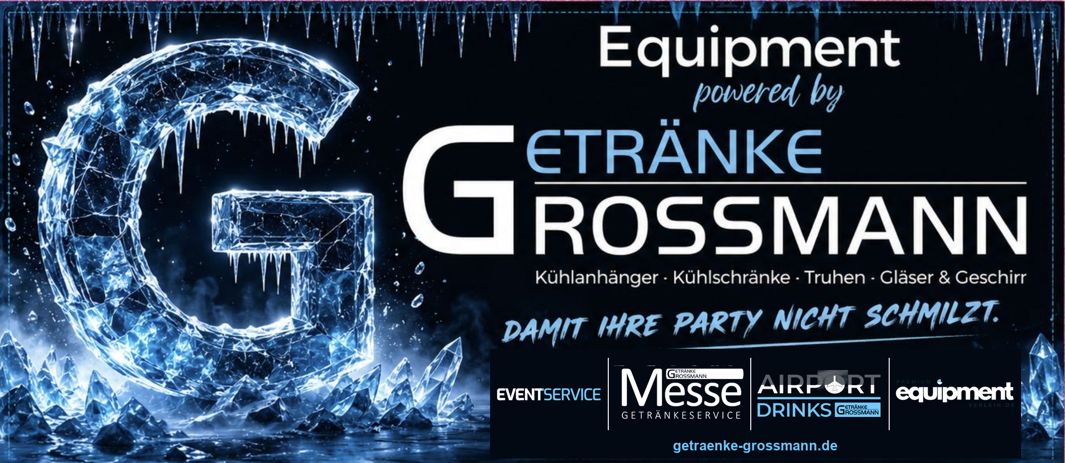 Design preview of Getränke Grossmann Cargoliner refrigerated drinks trailer
