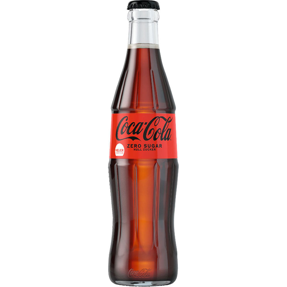 Coca Cola Zero, 24 x 0,33 l, Produktabbildung für Getränke-Lieferservice an Büros, Kanzleien, Meetings, Messen und Flughafenstandorte in Frankfurt.