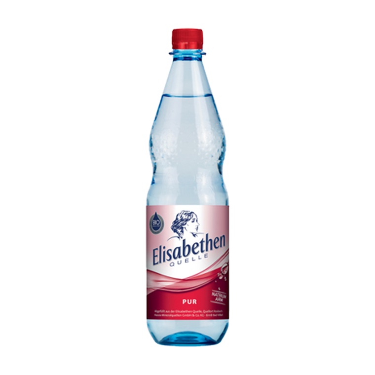 Elisabethen Still, 12 x 1 l, Produktabbildung für Getränke-Lieferservice an Büros, Kanzleien, Meetings, Messen und Flughafenstandorte in Frankfurt.